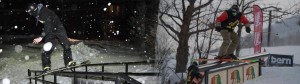 rails gnarbear street snowboarding skiing aiden chmura cannon mountain rail backyard