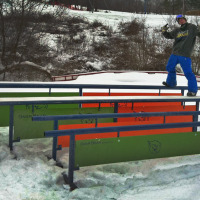 Custom GnarBear Snowboarding Rails