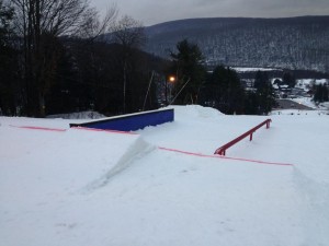 Snowboarding Park Setup
