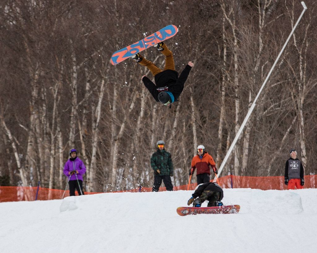 riley peterson snowboarding team gnarbear rails ramps apparel